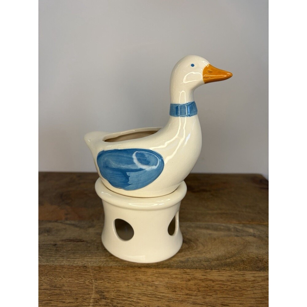 Vintage Goose Tea Light Wax Warmer Rare Grandma Core Geese Duck